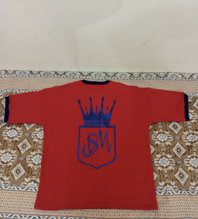 Street M.O.D.E 22 Two Tone T-shirt Red with Navy Trim