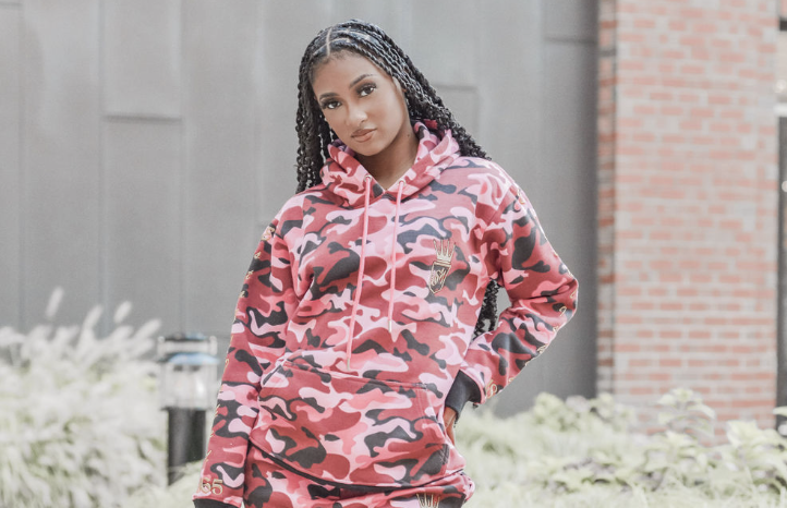 Unisex Red and Pink Camouflage Hoodie